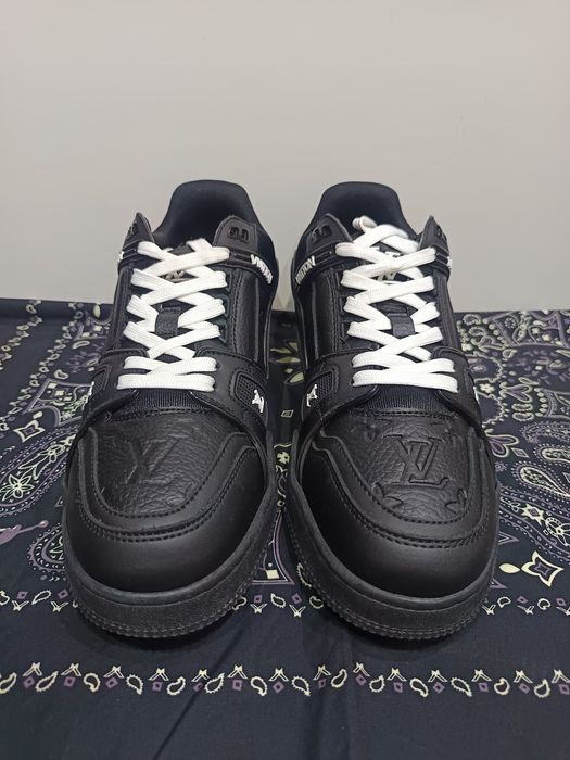 Нови Мъжки Louis Vuitton Trainer Обувки Черно/Бяло, Номер: 44