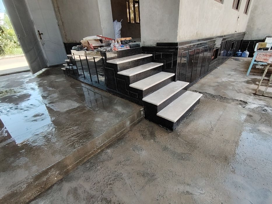 Soklga, zinaga, polga granit mramor kafel terish xizmati,