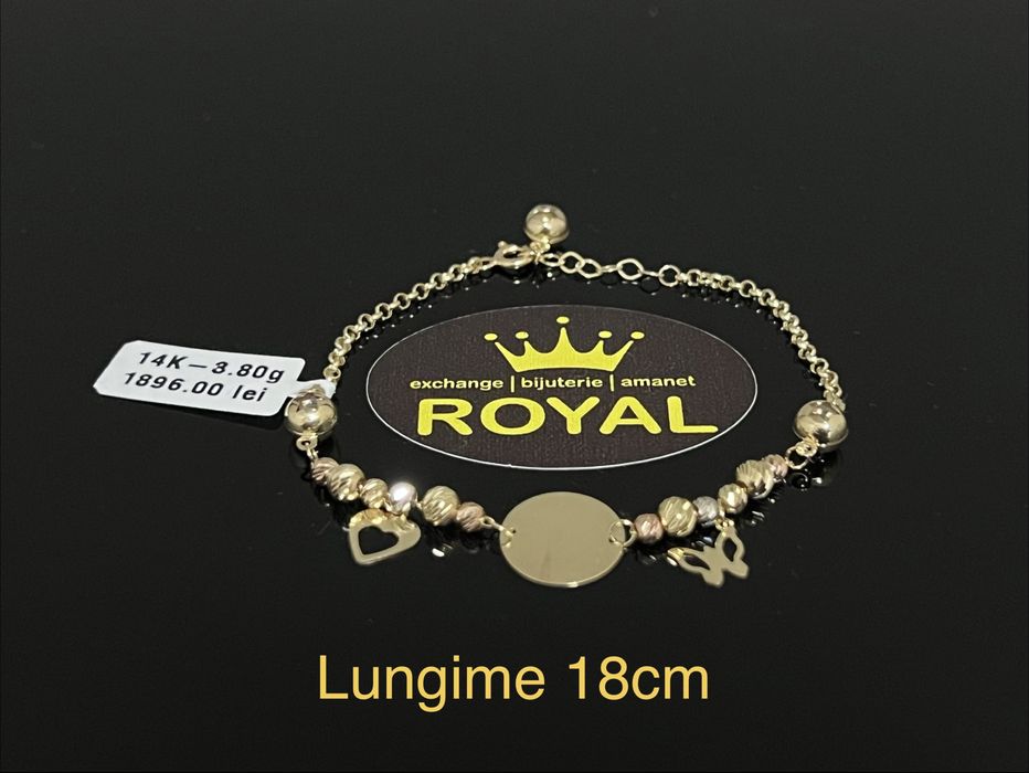 Bijuteria Royal CB : Bratara dama aur nou 14k 3,80gr