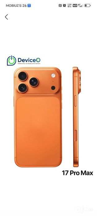 Yangi smartfon 17 Pro Max, original dizayn, yangi holat