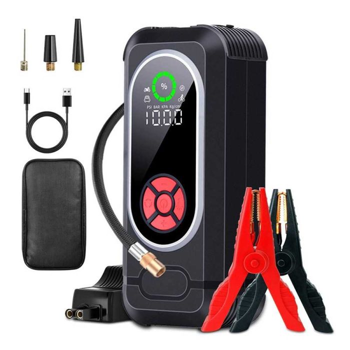 Стартер за автомобил с компресор 4в1 Jump Starter
