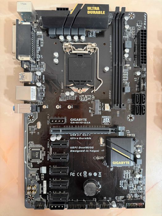 Placa de baza Gigabyte H110-D3A FUNCTIONALA