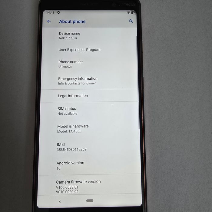 Smartphone Nokia 7 Plus