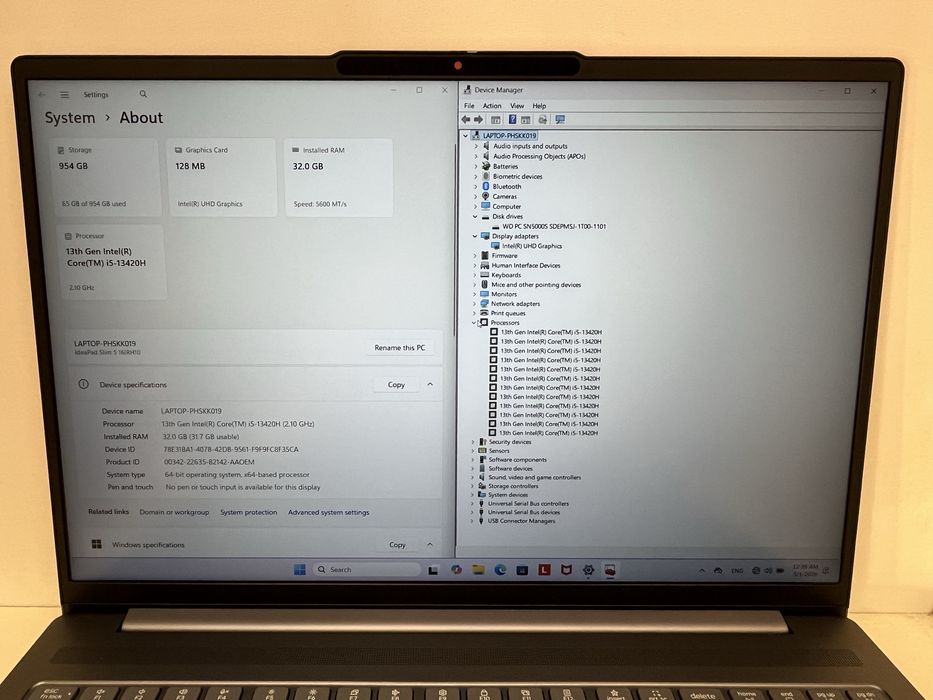 Lenovo IdeaPad Slim 5 с Гаранция i5 13420H 32 GB DDR5 1TB NVMe