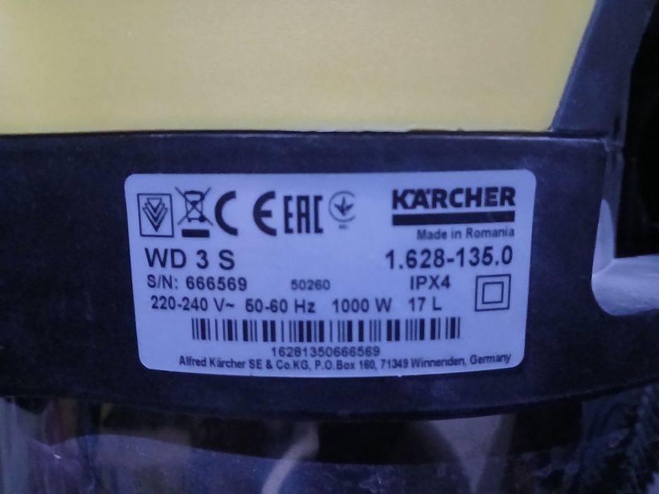Karcher plisos VD 3S