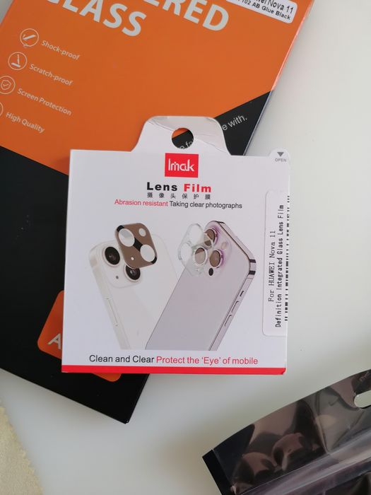 2 huse + folie sticla + folie sticla camera Huawei Nova 11