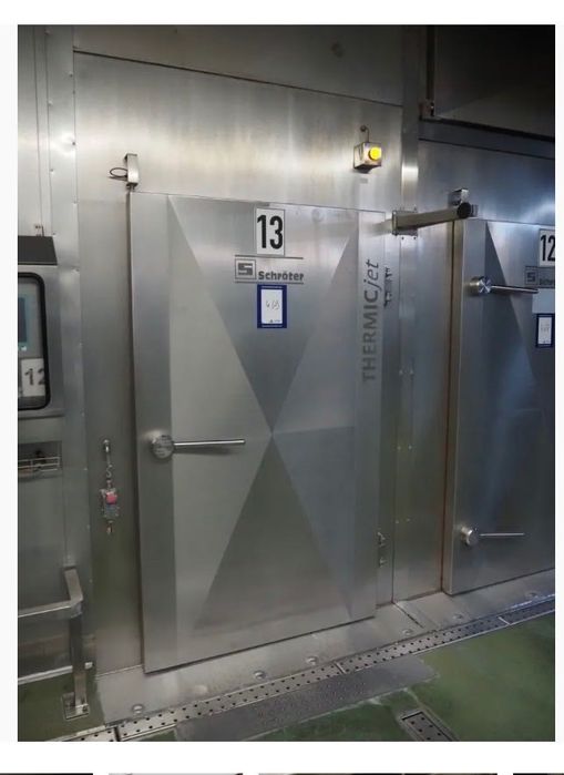 Cameră industrială de afumare, fierbere și uscare Schröter THERMICjet HRBA-2 – 4 cărucioare