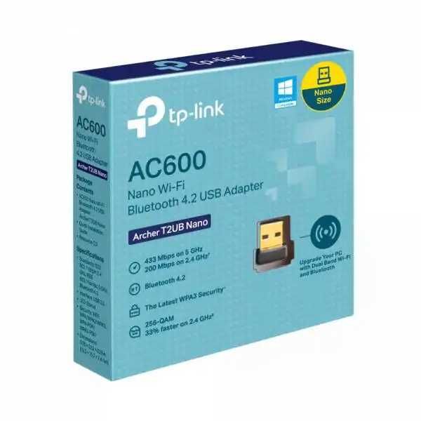 Адаптер TP-Link T2UB Nano — WiFi AC600 5 ГГц