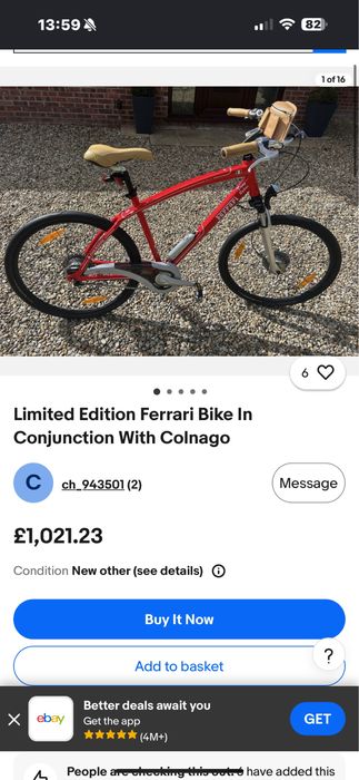 Velosiped  ferrari orginal tiniq