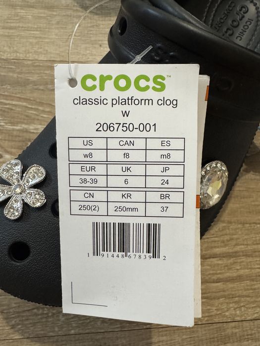 Продам Crocs Platform/чёрные