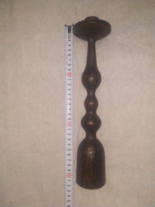 Подсвечник тяжёлый. Силумин покрытый медью.