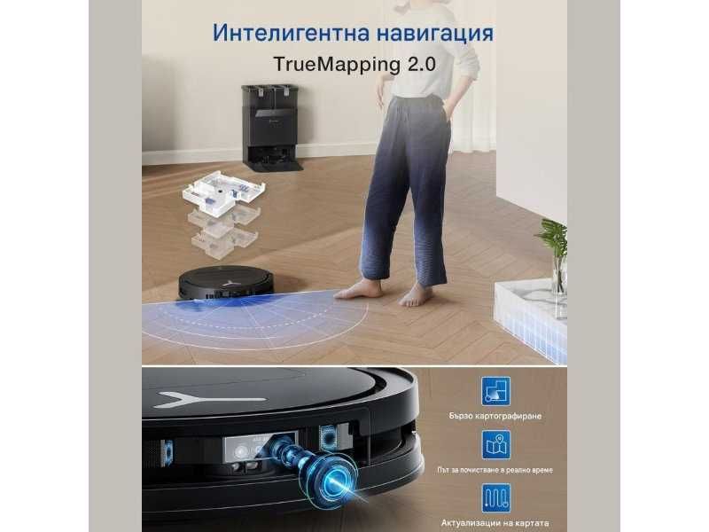 Робот Прахосмукачка ECOVACS DEEBOT T50 OMNI Gen2 – 21000Pa, Черен