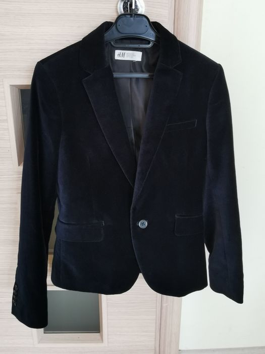 Sacou  catifea H&M-copil mas 8-9 ani