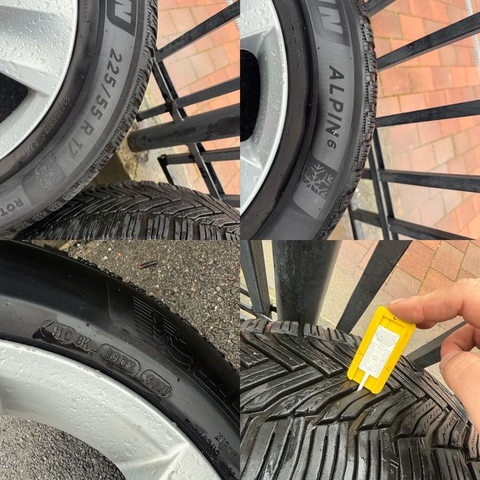 Jante iarna bmw f10 / f11  225 55 17 Michelin Alpin 6 profil de iarna