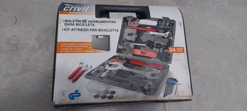 Set scule pentru biciclete, 34 articole, multifunctional, cutie