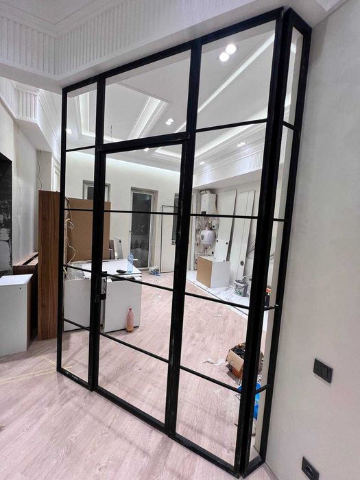 Раздвижные двери и перегородки в стиле лофт