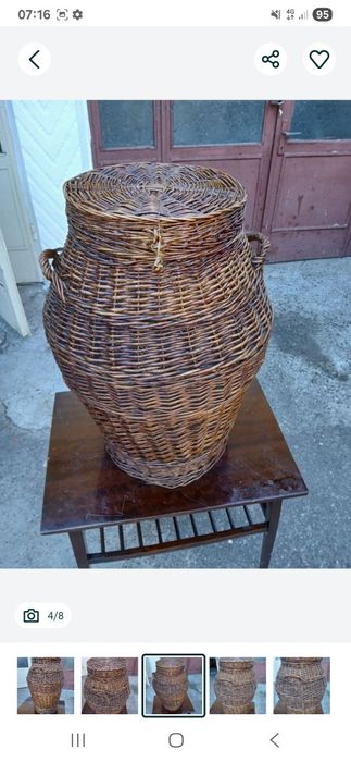 Cos din nuiele Vitange.