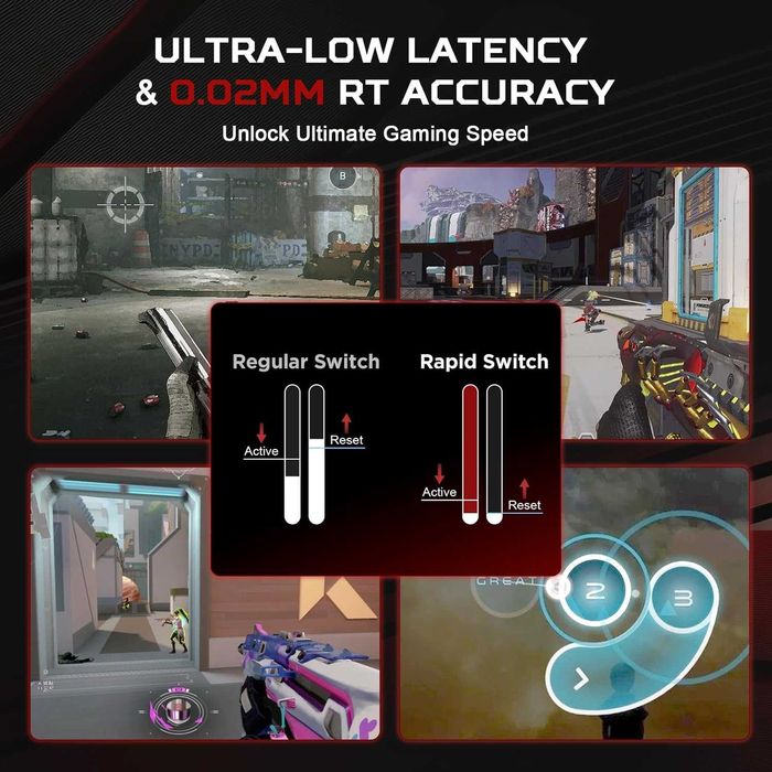 Магнитна клавиатура Hyekit MAD 68 HE Rapid Trigger 8000Hz Hall Effect