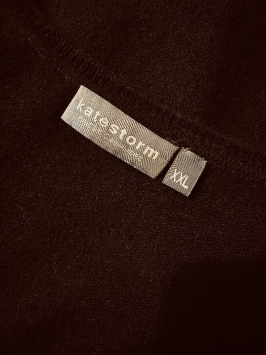 Kate Storm черен пуловер 100% кашмир, XXL размер