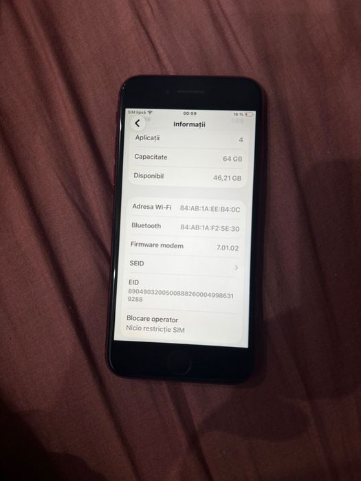 Iphone SE 2020 roșu 64 GB