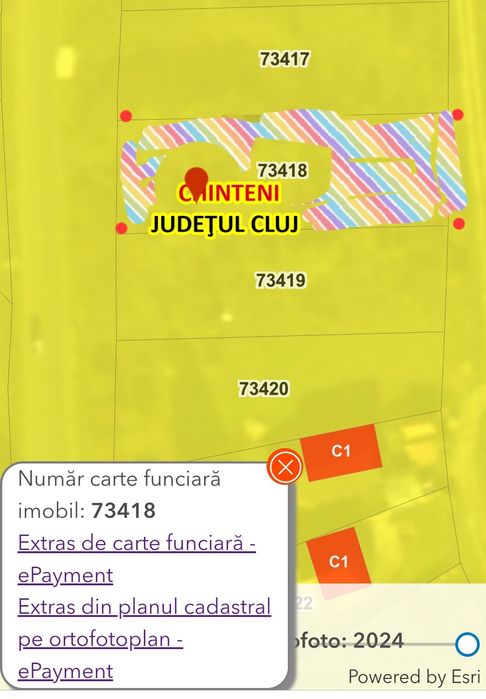 Teren  intravilan  Chinteni  CF 73418 1