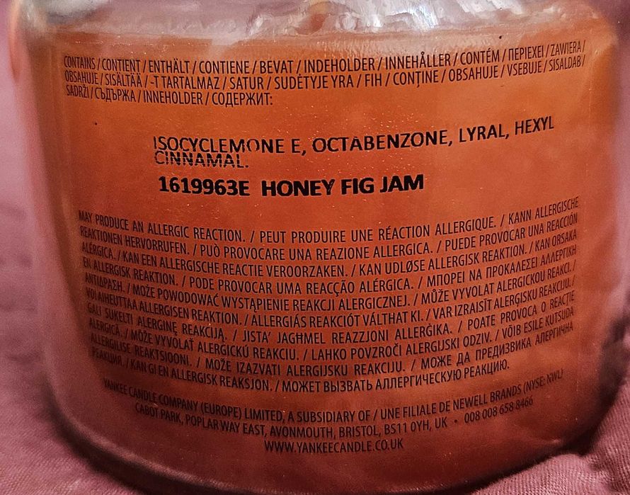 Yankee Candle - Honey Fig Jam - 340гр.