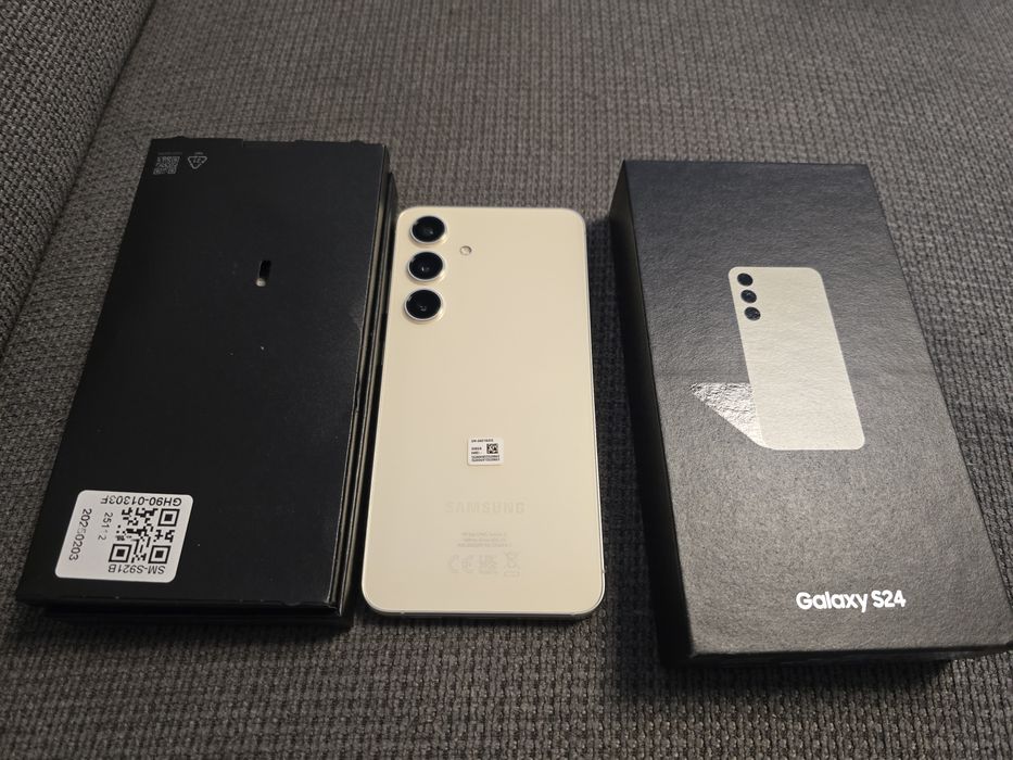 Samsung Galaxy S24 Ca NOU Factura eMag Garanție  Fullbox 256GB Yellow