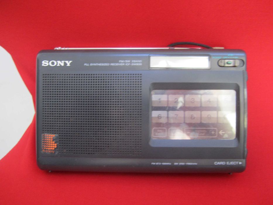 Sony антично Радио ICF-SW800 с 4 карти