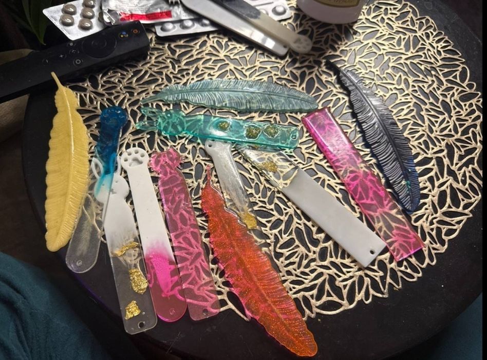 Закладки для книг из эпоксидной смолы, новые