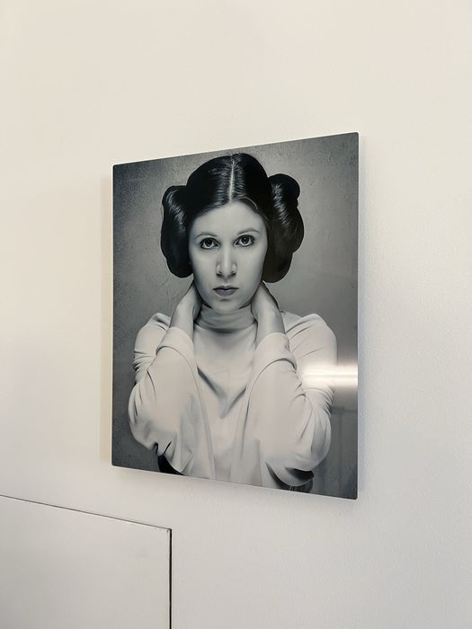 Уникален метален постер на Лея Органа/ Princess Leia. Star wars