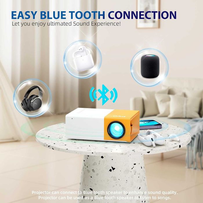 НОВ ТЕСТВАН мини проектор PVO, преносим видео проектор от телефона