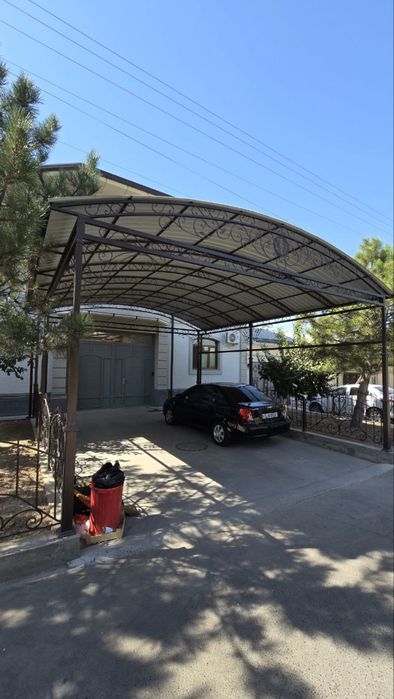 Besedka naves matal konstruksiya reshotka qilamiz