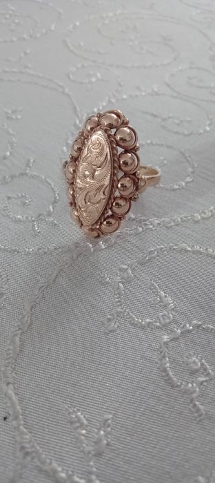 Inel  dama aur roz  14k