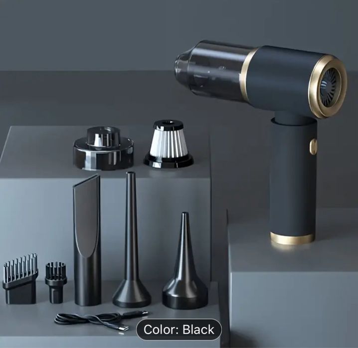 Mini aspirator portabil pentru masina sau colturi inaccesibile