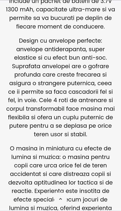 Masina cu telecomanda noua, Message Car