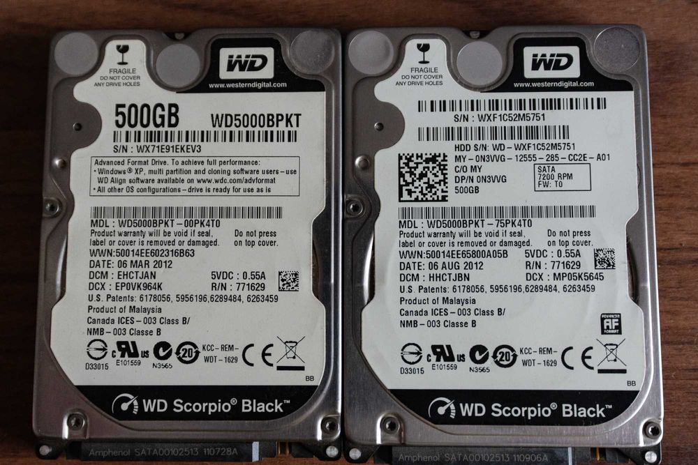 HDD 2.5” 500GB Laptop SATA _ Segate