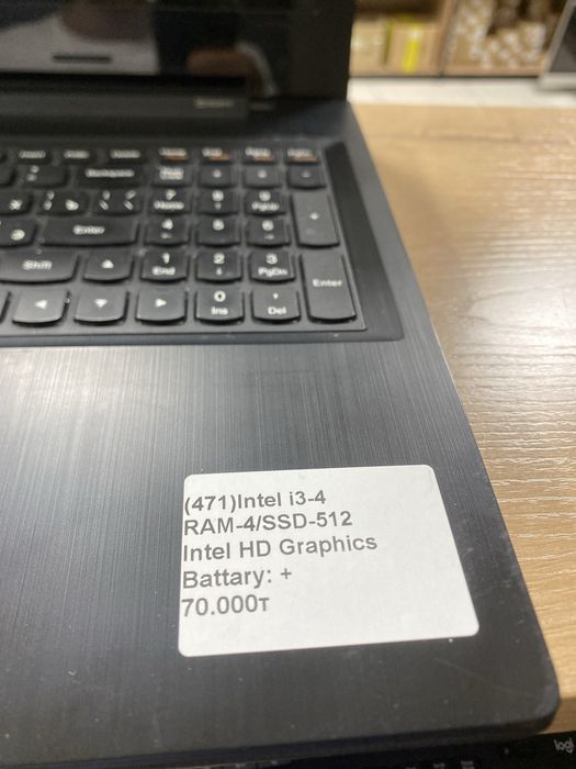 Ноутбук lenovo i3-4/RAM4/SSD512/HD Graphics