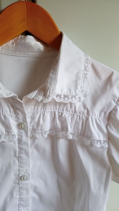 Блузка школьная белая