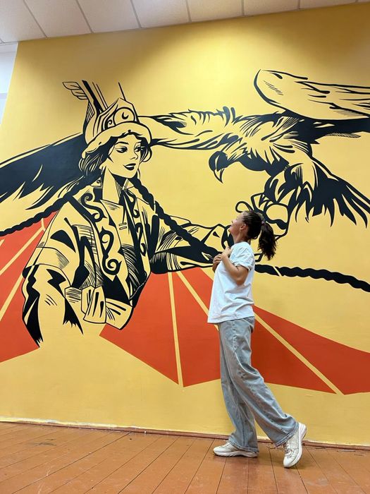 Роспись стен, рисунки на стенах.