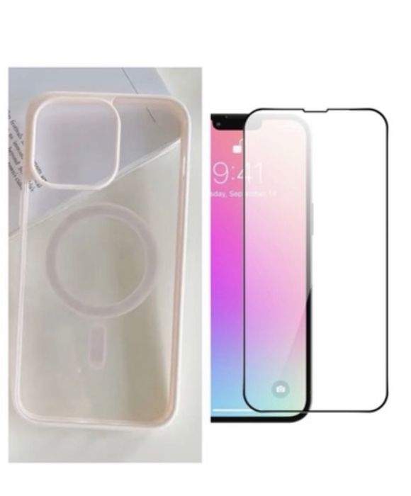 Iphone 14/15/16/16E/PRO/MAX/PLUS Husa Line Case Magnet + Folie Sticla