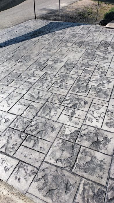 Decorațiuni construcții pavaj beton amprentat elicopterizat  pavele