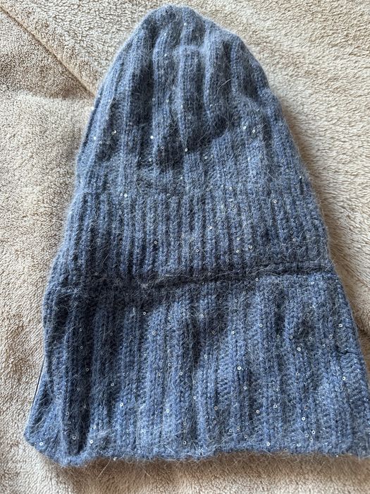 Шапка пуховая теплая