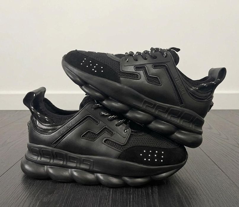 Adidasi Versace Chain Negru