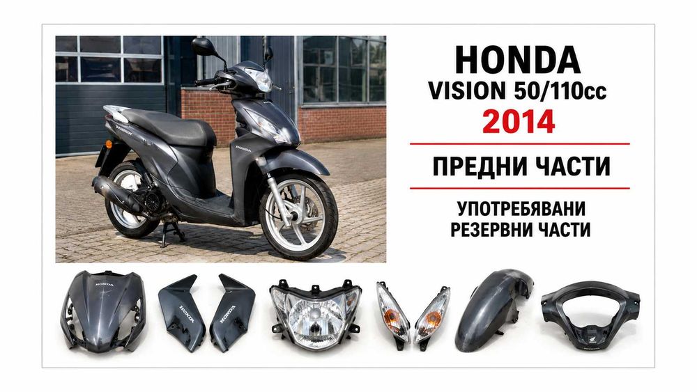 Употребявани резервни части за Honda Vision 50/110cc (2014)