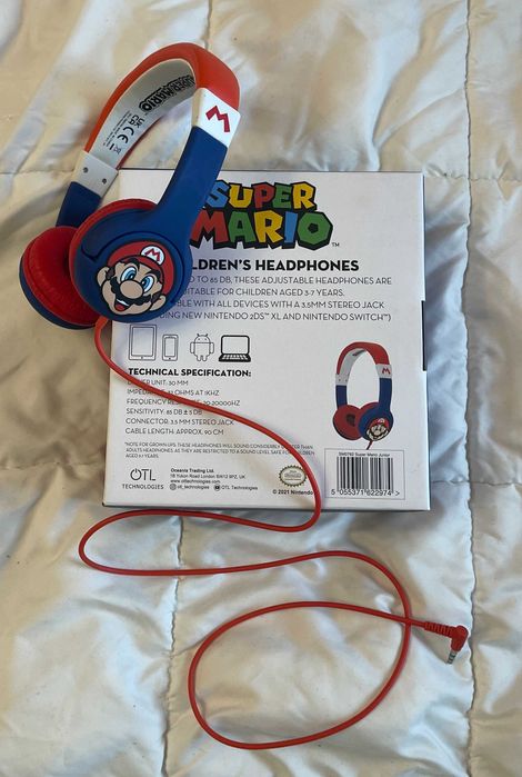 Оригинални Nintendo слушалки за деца – нови, 3.5mm