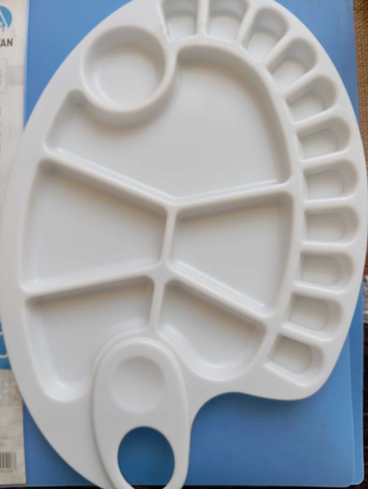 Палитра для рисования, краски пальчиковые