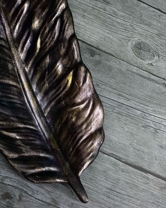 Поднос - Лист ручная работа.