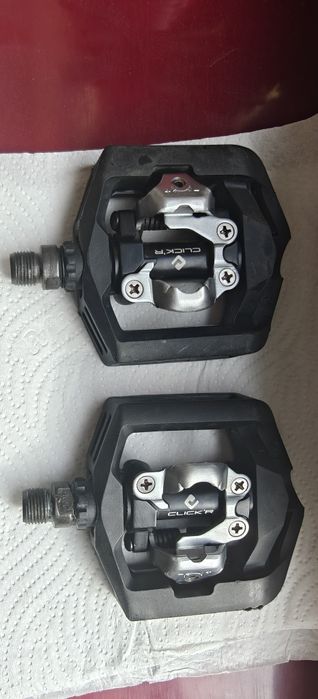 Pedale Shimano SPD SM-SH56 + PD-T421 cu catadioptrii | Stare excelentă