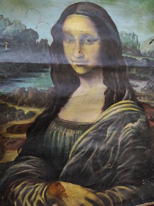 Стара картина на Мона Лиза/маслени бои