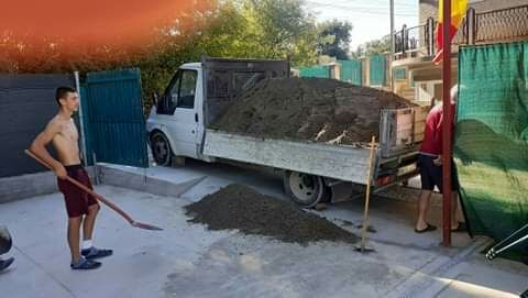 nisip, balastru , amestec